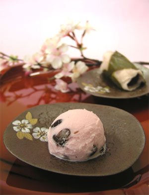 桜小豆アイスミルク